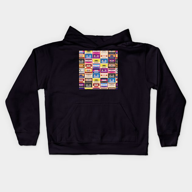 Retro Mix Kids Hoodie by itsmidnight